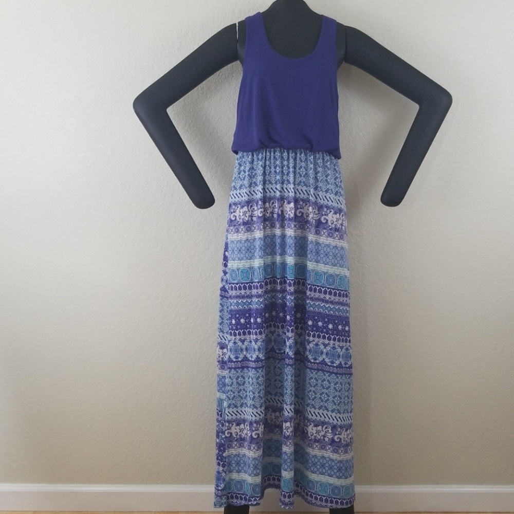 Derek Heart racer back maxi dress Medium